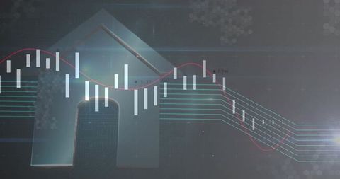 Futuristic Housing Market Analysis with Digital Interface