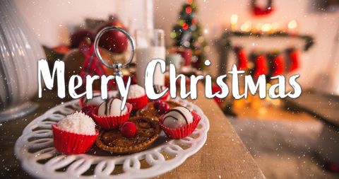 Festive Christmas Cupcakes in Cozy Holiday Decor