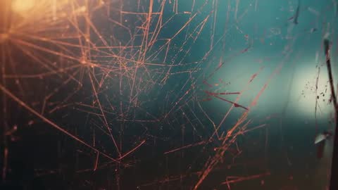 Scratched Transparent Surface with Shifting Light in Studio