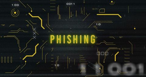 Phishing Alert Over Futuristic Digital Interface Design - Download Free Stock Images Pikwizard.com