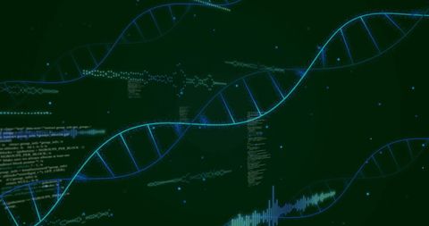 Digital DNA Data Visualization with Code Elements - Download Free Stock Images Pikwizard.com