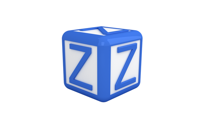 Transparent Digital Vector of Blue and White Cube Letter Z Symbol - Download Free Stock Videos Pikwizard.com