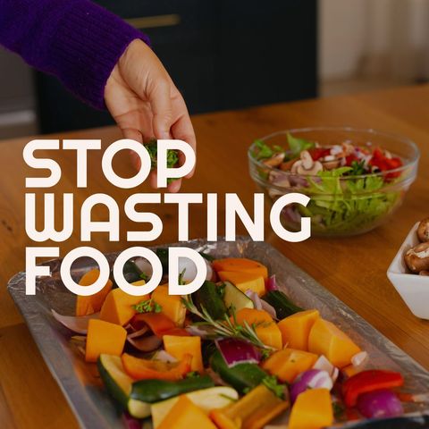 promoting food waste awareness with fresh vegetables - Download Free Stock Templates Pikwizard.com