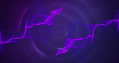 Dynamic Fluid Purple Waves with Futuristic Glow - Download Free Stock Images Pikwizard.com