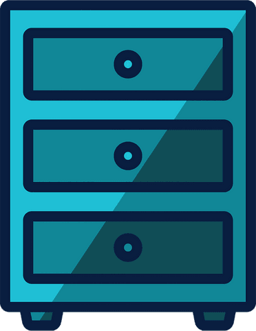 blue chest of drawers transparent vector illustration - Download Free Stock Videos Pikwizard.com