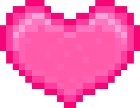 Pixel Art Pink Heart with Gradient on Transparent Background - Download Free Stock Videos Pikwizard.com