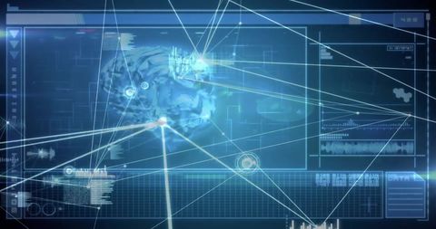 Futuristic Digital Interface of Brain and Data Connectivity - Download Free Stock Images Pikwizard.com