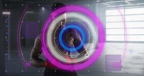 Digital Interface Overlay Wellness Performance Concept