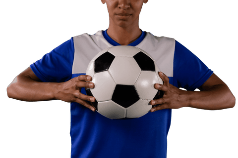 transparent png image of female footballer holding soccer ball - Download Free Stock Videos Pikwizard.com