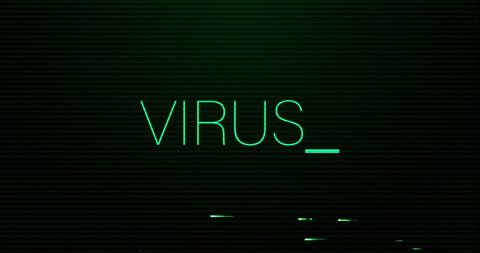 Digital Glitching Effect with Virus Text on Black Background - Download Free Stock Images Pikwizard.com