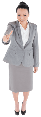 transparent businesswoman interacting with virtual interface - Download Free Stock Videos Pikwizard.com