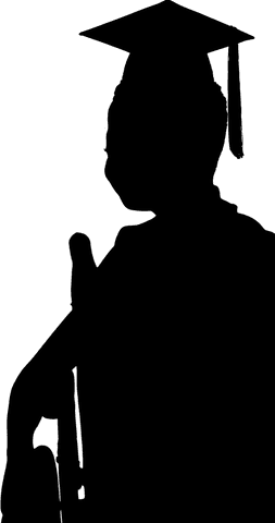 transparent silhouette graduate on wheelchair celebrating achievement - Download Free Stock Videos Pikwizard.com