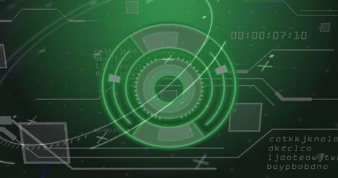 Digital Interface with Futuristic Scanning Scope and Data Analysis - Download Free Stock Images Pikwizard.com