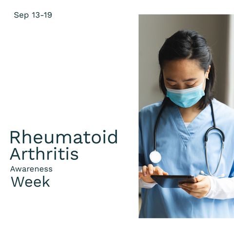 Medical Professional Engaging with Technology for Arthritis Awareness - Download Free Stock Templates Pikwizard.com