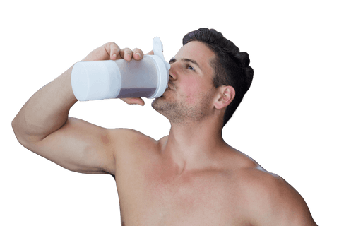 muscular man drinking from water bottle on transparent background - Download Free Stock Videos Pikwizard.com
