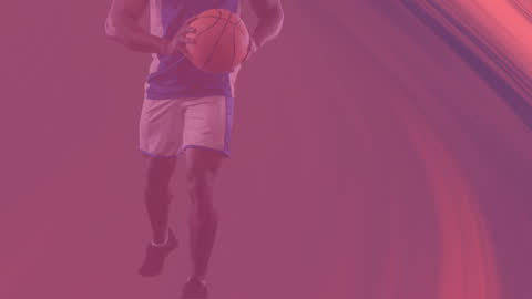 African American Basketball Player in Dynamic Animation