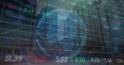 Global Financial Data with City's Digital Interface - Download Free Stock Images Pikwizard.com