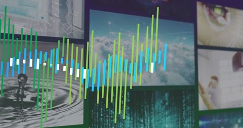 Digital Financial Data Visualizations and Technological Concepts - Download Free Stock Images Pikwizard.com