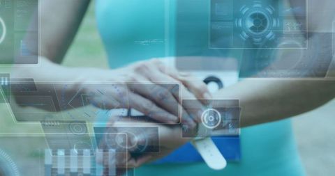 Smartwatch Data Interface and Athlete Fitness Tracking Concept