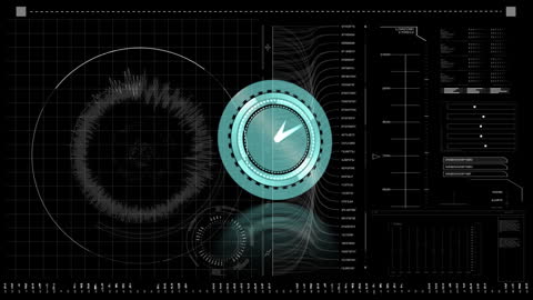 Futuristic Digital Interface with Scanning Concept