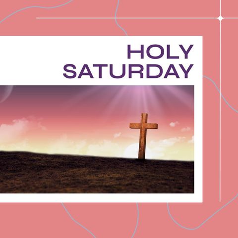 Holy Saturday Commemoration with Cross at Dawn - Download Free Stock Templates Pikwizard.com
