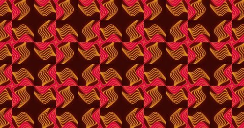 Vibrant abstract pattern looped geometric design