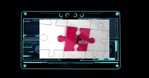 Digital Interface Highlighting Data with Puzzle Concept - Download Free Stock Images Pikwizard.com