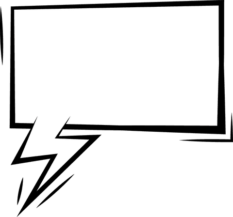 white comic speech bubble with lightning shape on transparent background - Download Free Stock Videos Pikwizard.com