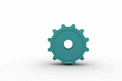 transparent gear symbol in minimalistic style - Download Free Stock Videos Pikwizard.com