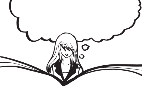 transparent vector illustration of girl with blank thought bubble - Download Free Stock Videos Pikwizard.com