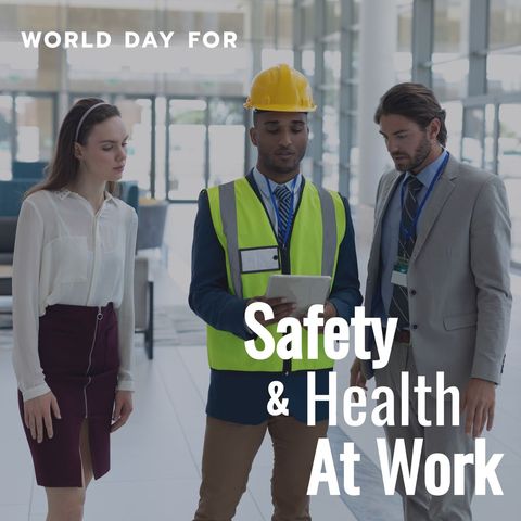 world day for safety and health at work: diverse team discussion - Download Free Stock Templates Pikwizard.com