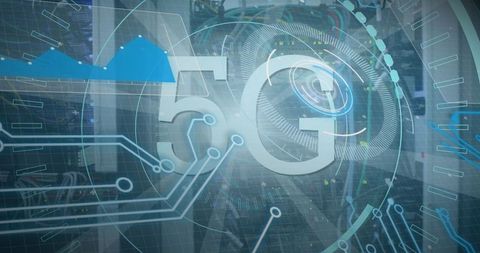 5G Technology Digital Interface in Data Center - Download Free Stock Images Pikwizard.com