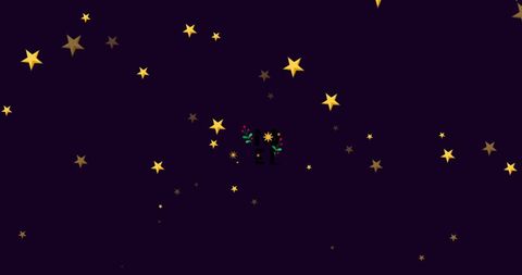 Golden Stars Twinkling Against a Dark Night Sky - Download Free Stock Images Pikwizard.com