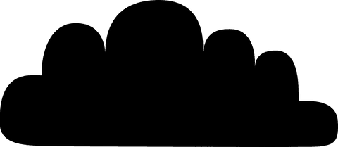 Cloud icon with crisp transparent background