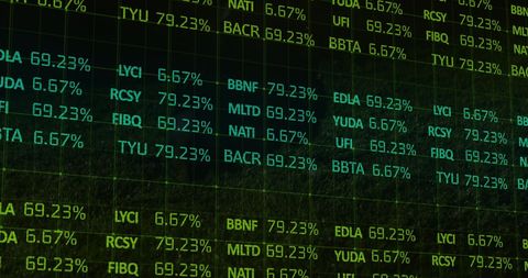 Financial Data Superimposed on Football Action - Download Free Stock Images Pikwizard.com
