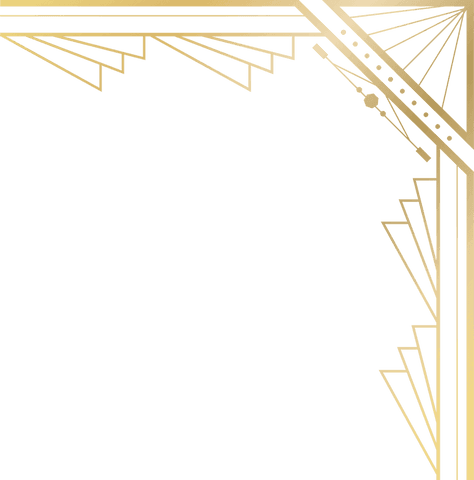 Gold Art Deco Corner Ornament Motif with Transparent Background - Download Free Stock Videos Pikwizard.com