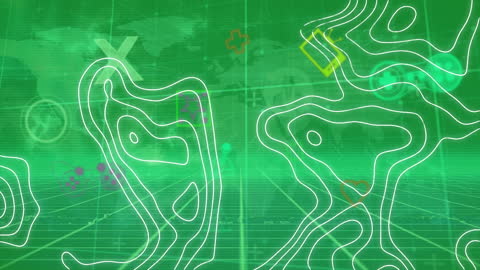 Futuristic Digital Cityscape with Animated Global Connections