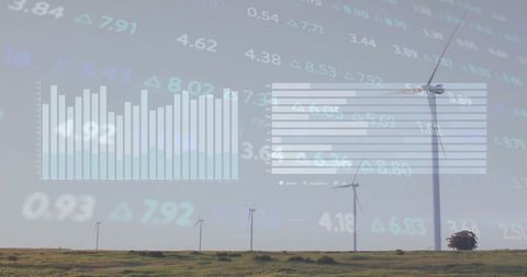 Analytical Data Overlay on Wind Turbines for Eco-Financial Concepts
