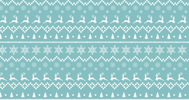 Traditional Christmas Seamless Pattern with Reindeers on Green Background - Download Free Stock Images Pikwizard.com