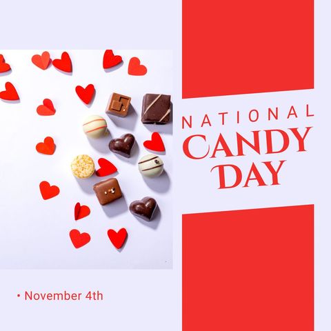 national candy day celebration with heart chocolates - Download Free Stock Templates Pikwizard.com