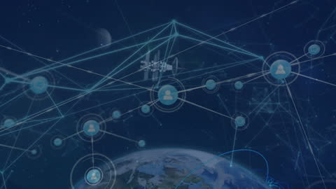 Global Digital Network and Connection Visual