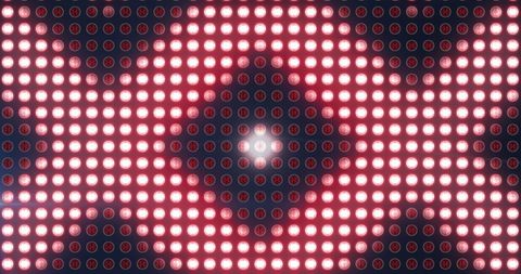Vibrant geometric neon lights pattern in seamless loop