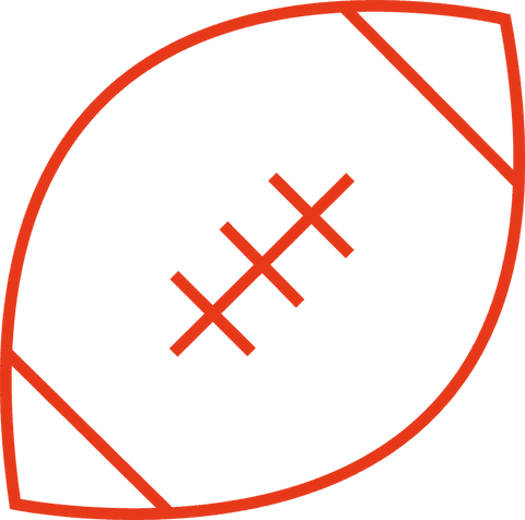 transparent red outline american football icon - Download Free Stock Videos Pikwizard.com