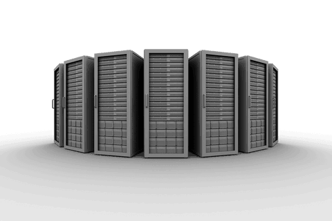 row of black computer servers on transparent background - Download Free Stock Videos Pikwizard.com
