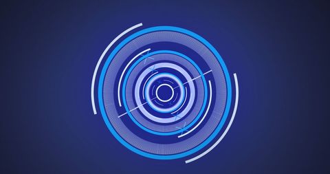 Futuristic Neon Circular Scanner Design - Download Free Stock Images Pikwizard.com