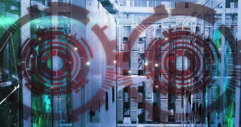 Advanced Data Processing in High-Tech Servers - Download Free Stock Images Pikwizard.com