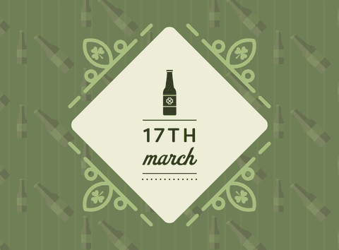Green Abstract Pattern with 17th March Celebration on Transparent Background - Download Free Stock Videos Pikwizard.com