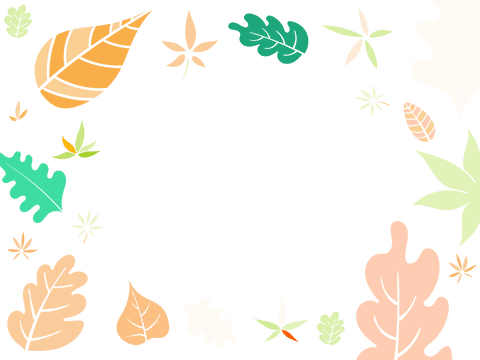 transparent botanical border with autumn and spring leaves - Download Free Stock Videos Pikwizard.com
