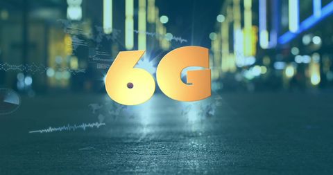 Innovative 6G Technology Over Blurred Urban Lights - Download Free Stock Images Pikwizard.com