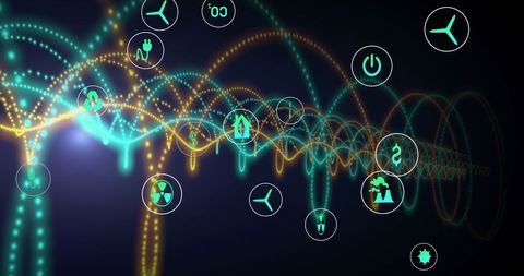 Digital Network Interfaces and Connections on Dark Background - Download Free Stock Images Pikwizard.com
